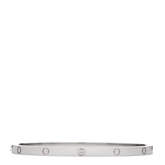 18K White Gold Small LOVE Bracelet 17