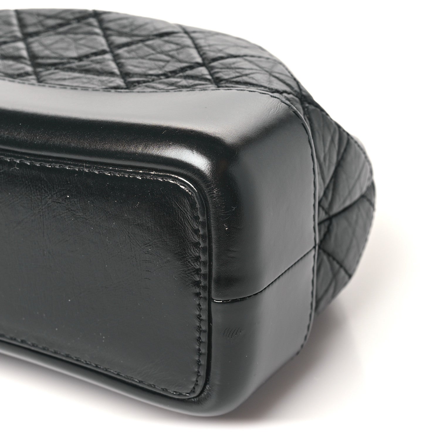 Chanel Aged Calfskin Quilted Small Gabrielle Backpack Black 9 of 9