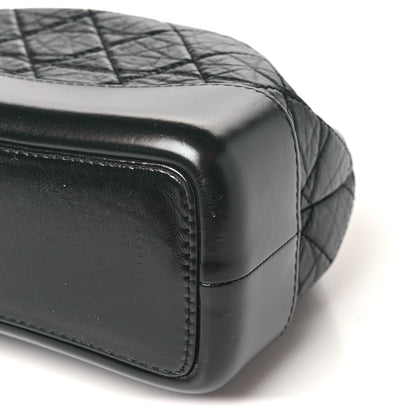 Chanel Aged Calfskin Quilted Small Gabrielle Backpack Black 9 of 9