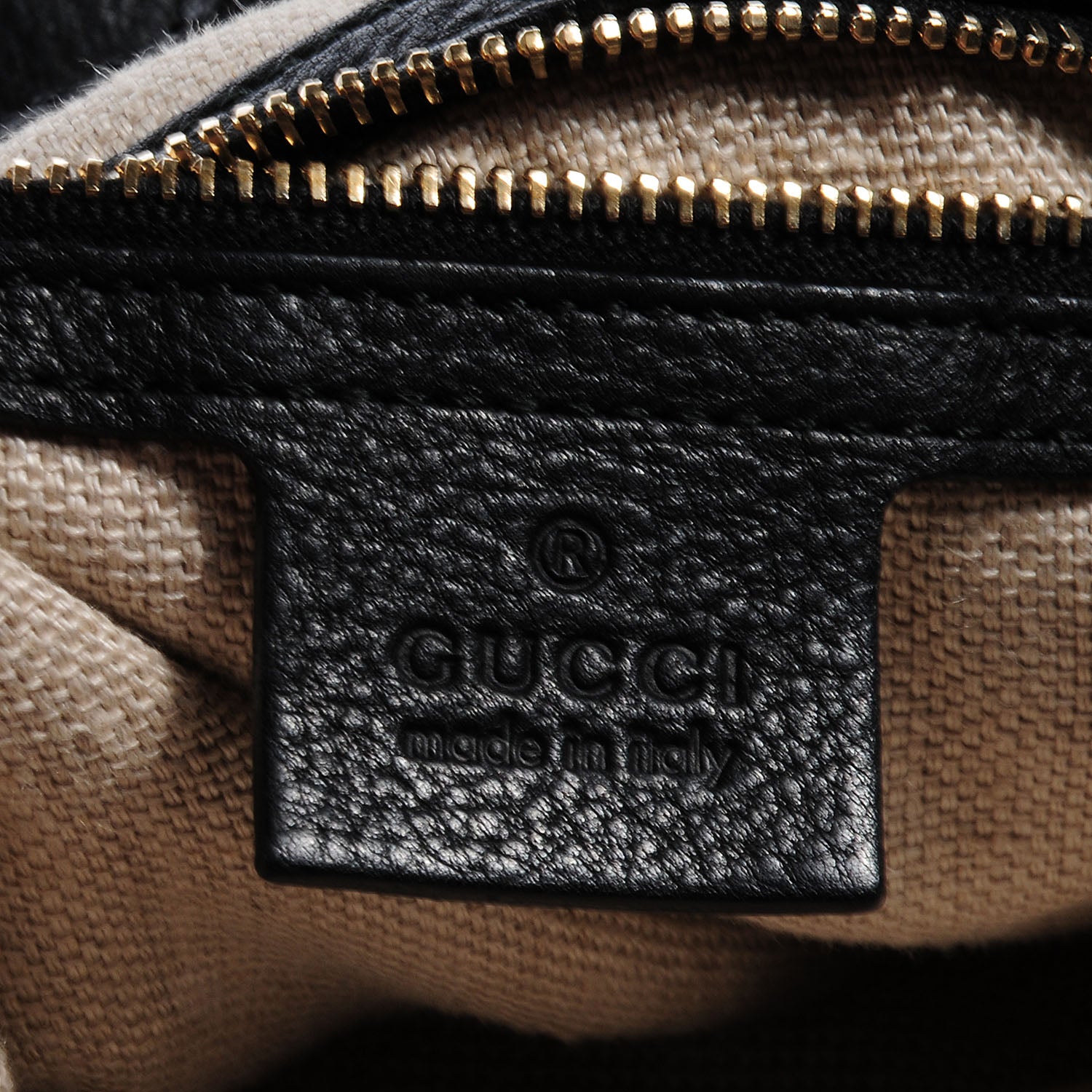 Gucci Leather Medium Marrakech Shoulder Bag Black 6 of 8