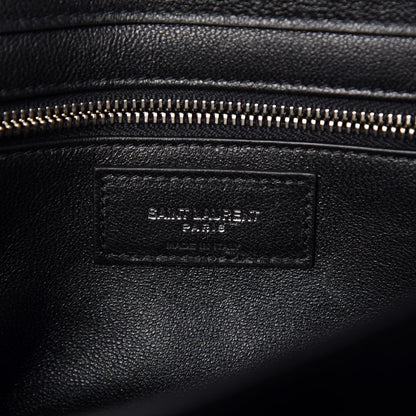 Saint Laurent Smooth Calfskin Catherine Heart Studded Satchel Black 7 of 10