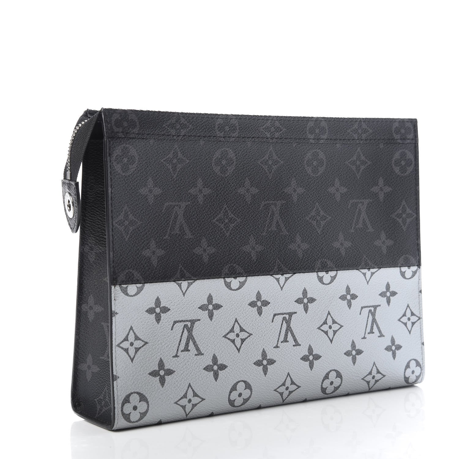 Louis Vuitton Monogram Eclipse Split Pochette Voyage MM 3 of 8