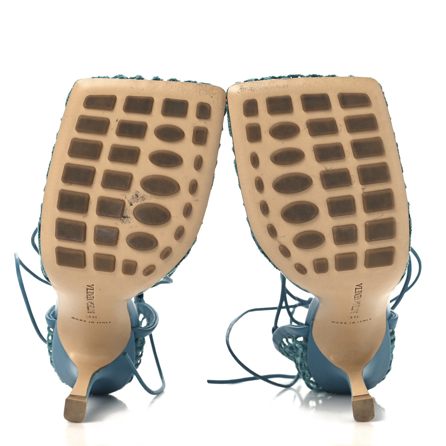 Bottega Veneta Mesh Nappa Stretch Ankle Tie 90mm Sandals 38 Blaster 6 of 9