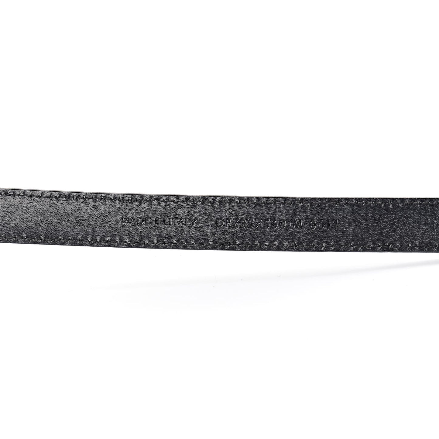 Calfskin Monogram Chain Belt Black