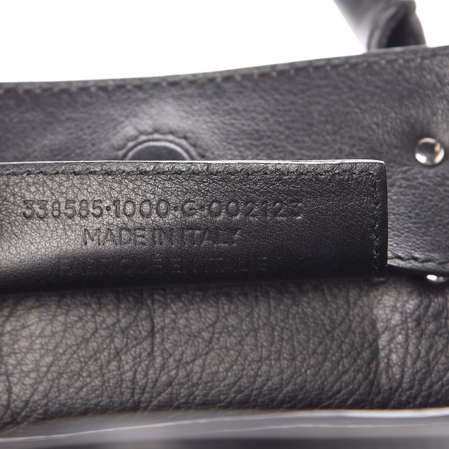Calfskin Papier Mini A4 Tote Black