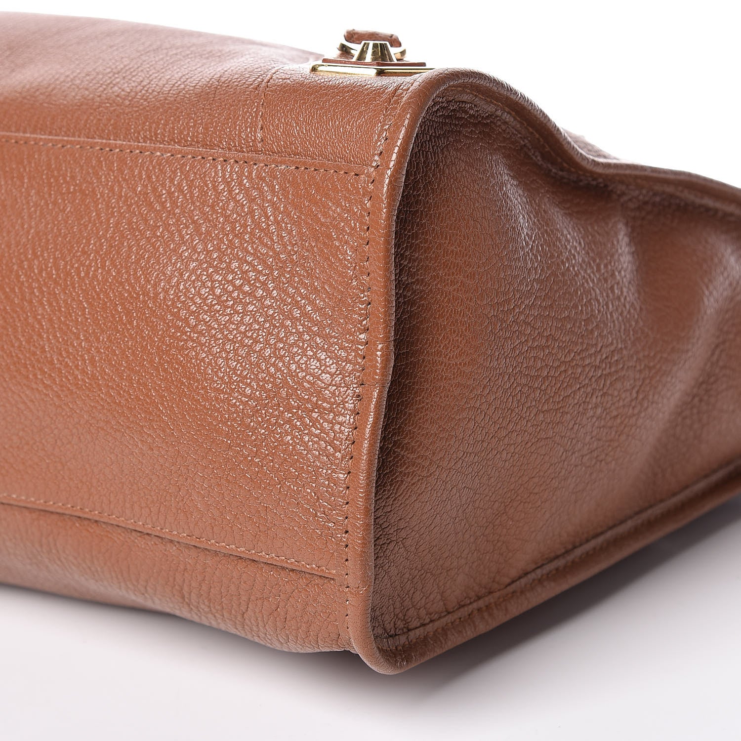 Balenciaga Chevre Gold Metallic Edge Hardware City Marron Terracotta 9 of 15