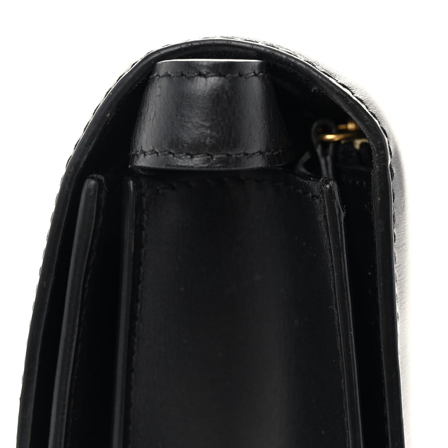 Box Calfskin Medium Classic Box Flap Bag Black