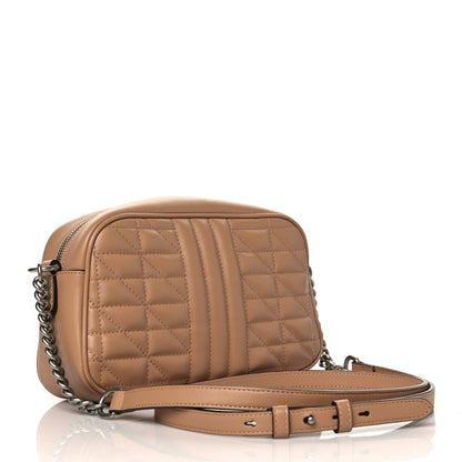 Gucci Calfskin Matelasse Aria Small GG Marmont Chain Shoulder Bag Camelia 3 of 10