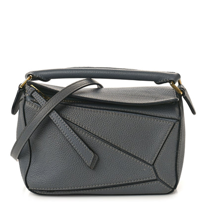 Loewe Soft Grained Calfskin Mini Puzzle Bag Gunmetal 1 of 13