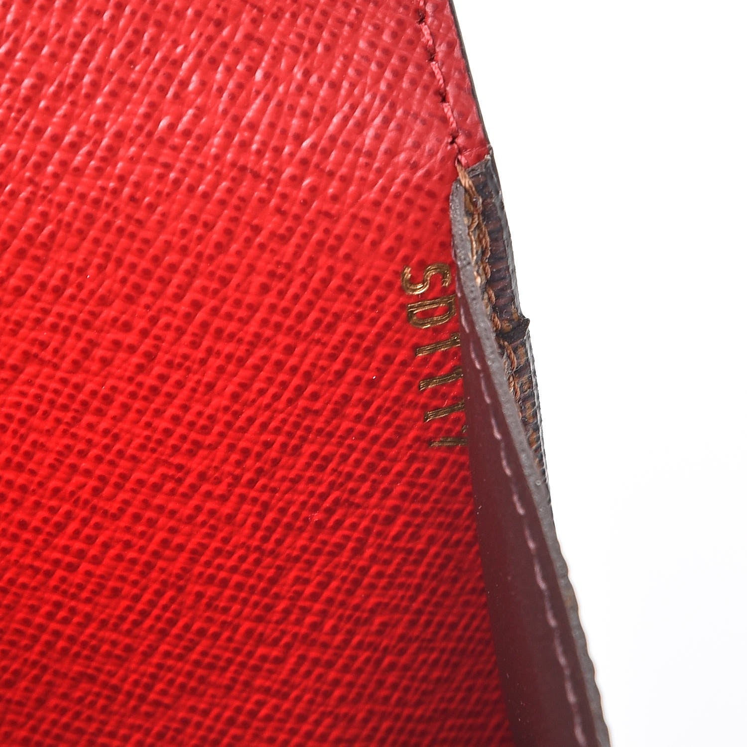 Louis Vuitton Damier Ebene Josephine Wallet Red 10 of 10
