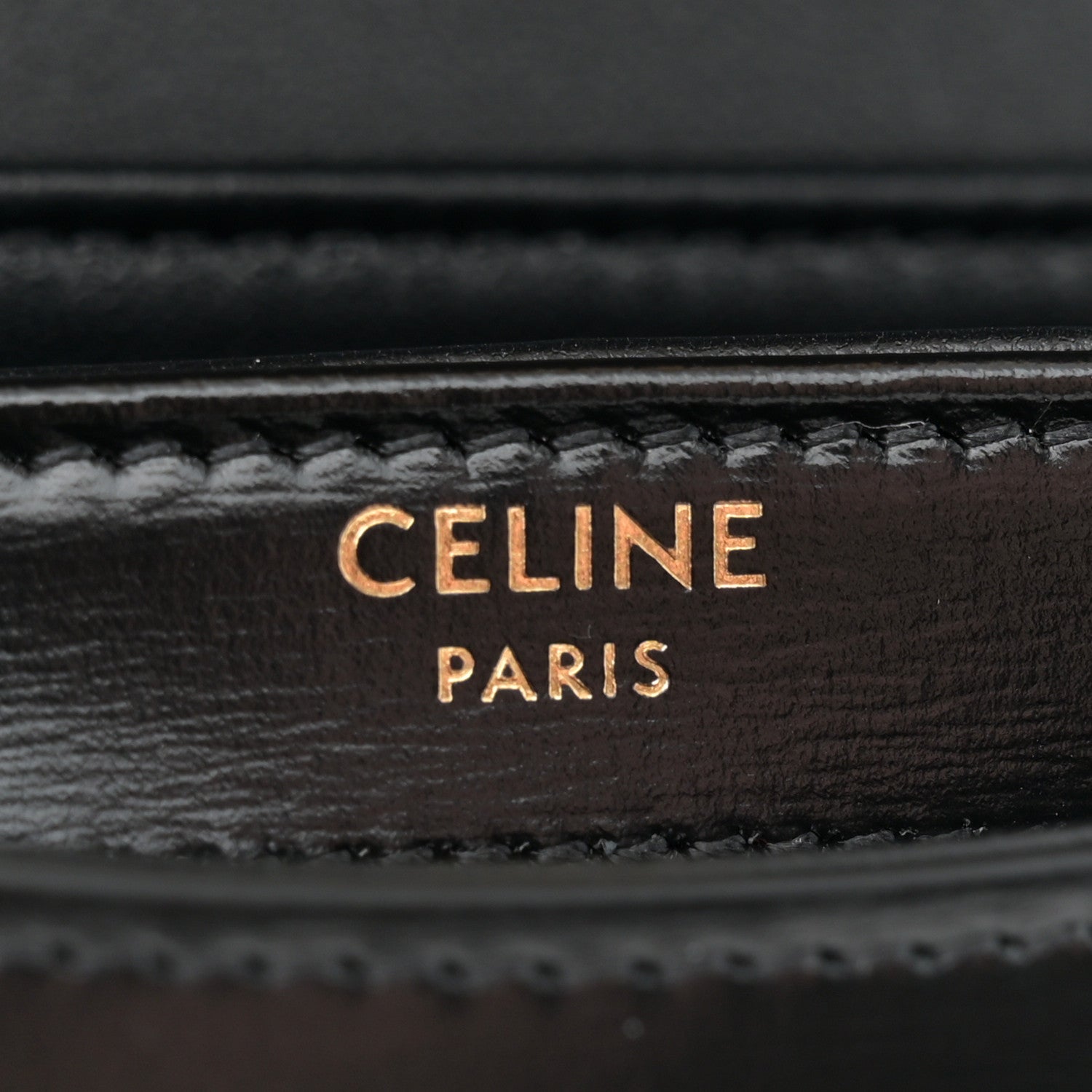 Celine Shiny Calfskin Triomphe Mini Besace Clea Black 6 of 12