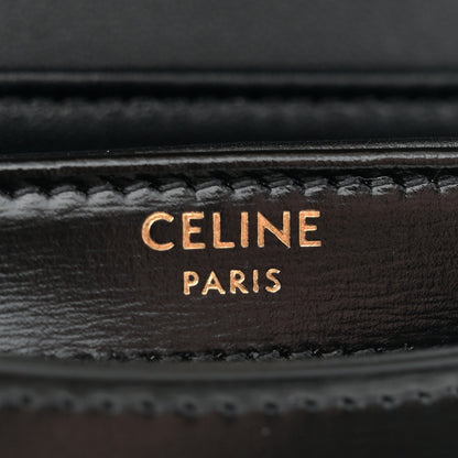 Celine Shiny Calfskin Triomphe Mini Besace Clea Black 6 of 12