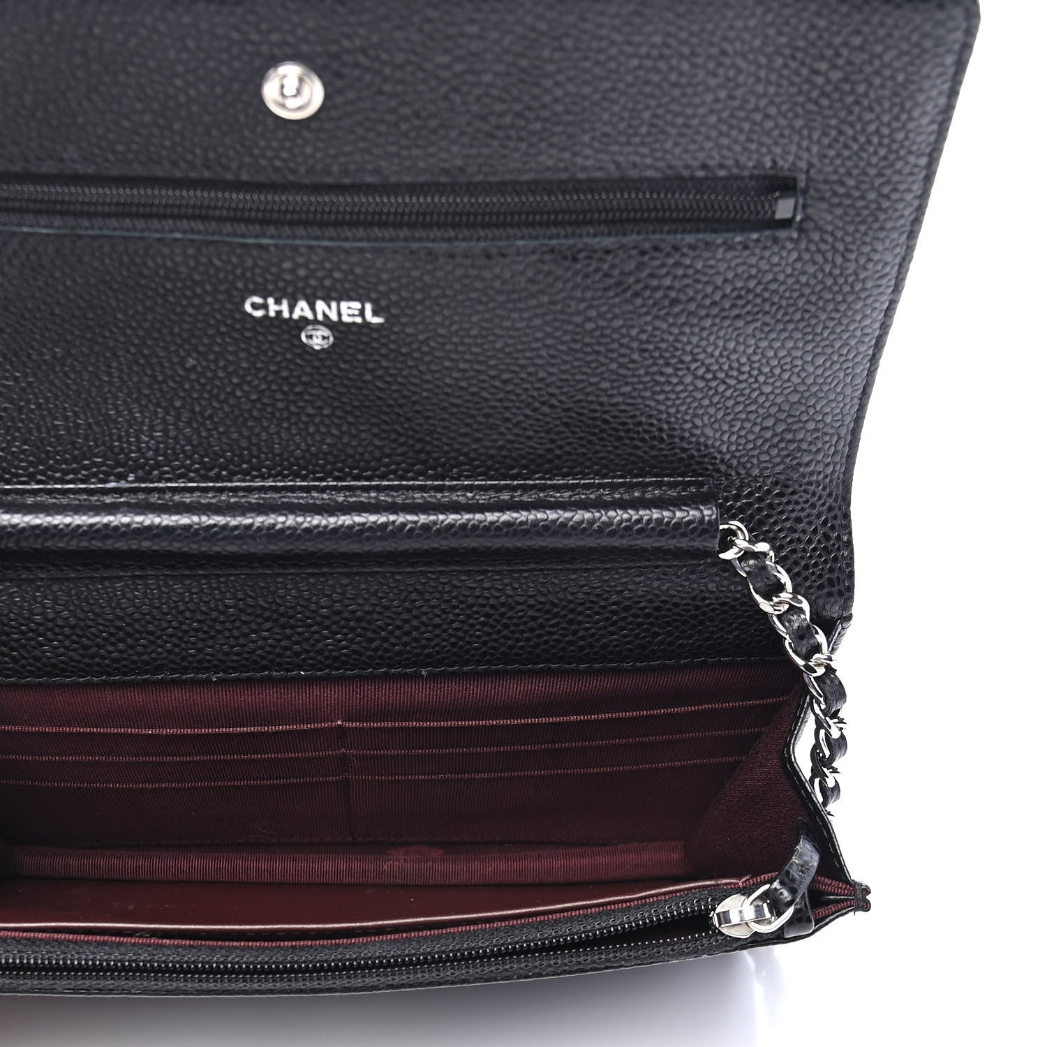 Chanel Caviar Quilted Wallet On Chain WOC Black 5 of 9