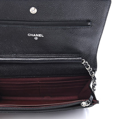 Chanel Caviar Quilted Wallet On Chain WOC Black 5 of 9