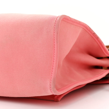 Hermes Vache Hunter Toile Herbag Zip 31 PM Rose Azalee Natural 11 of 15