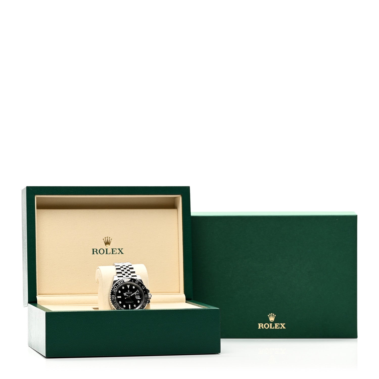 Rolex Stainless Steel 40mm Oyster Perpetual Date GMT Master II Bruce Wayne Watch Black 126710GRNR 5 of 5