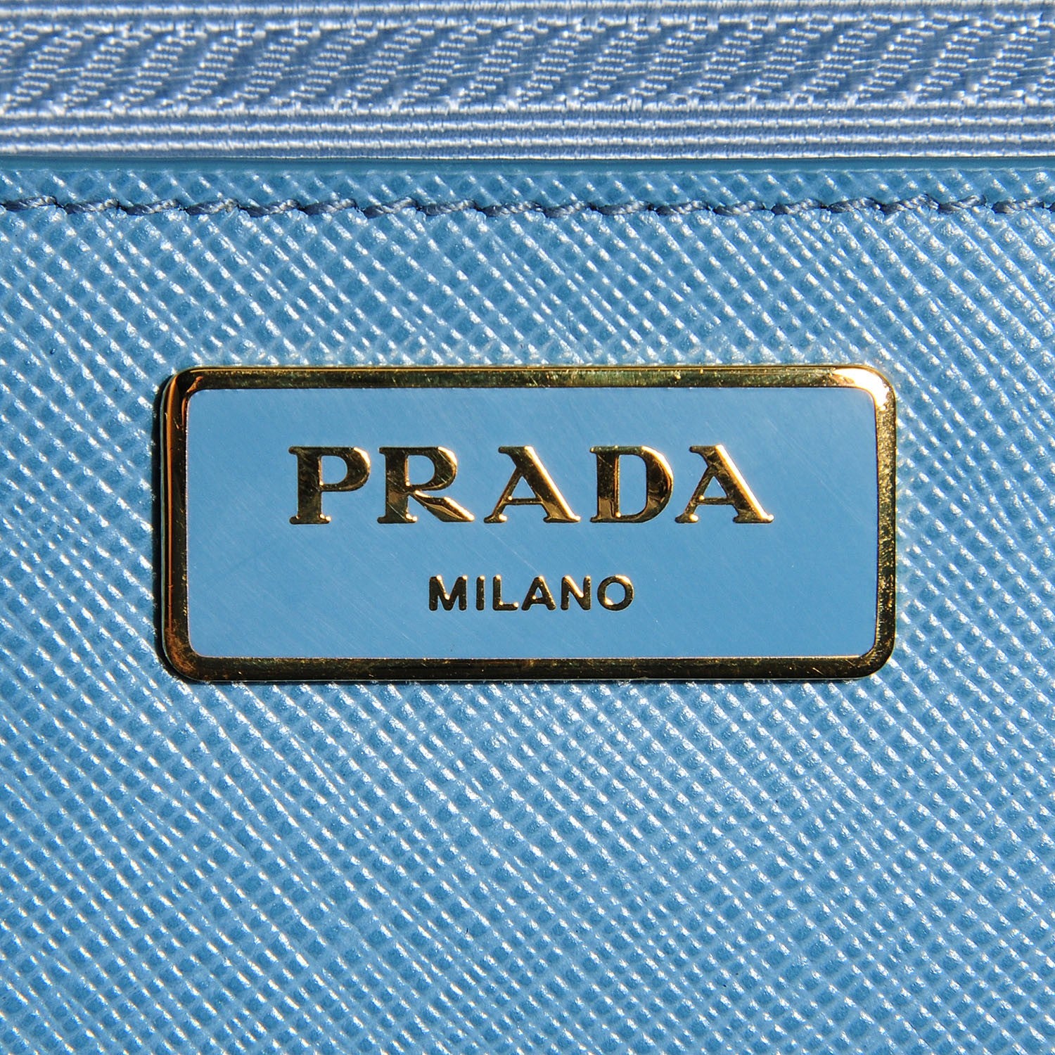Prada Saffiano Lux Large Tote Aviazione 7 of 11