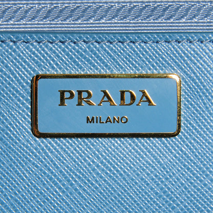 Prada Saffiano Lux Large Tote Aviazione 7 of 11