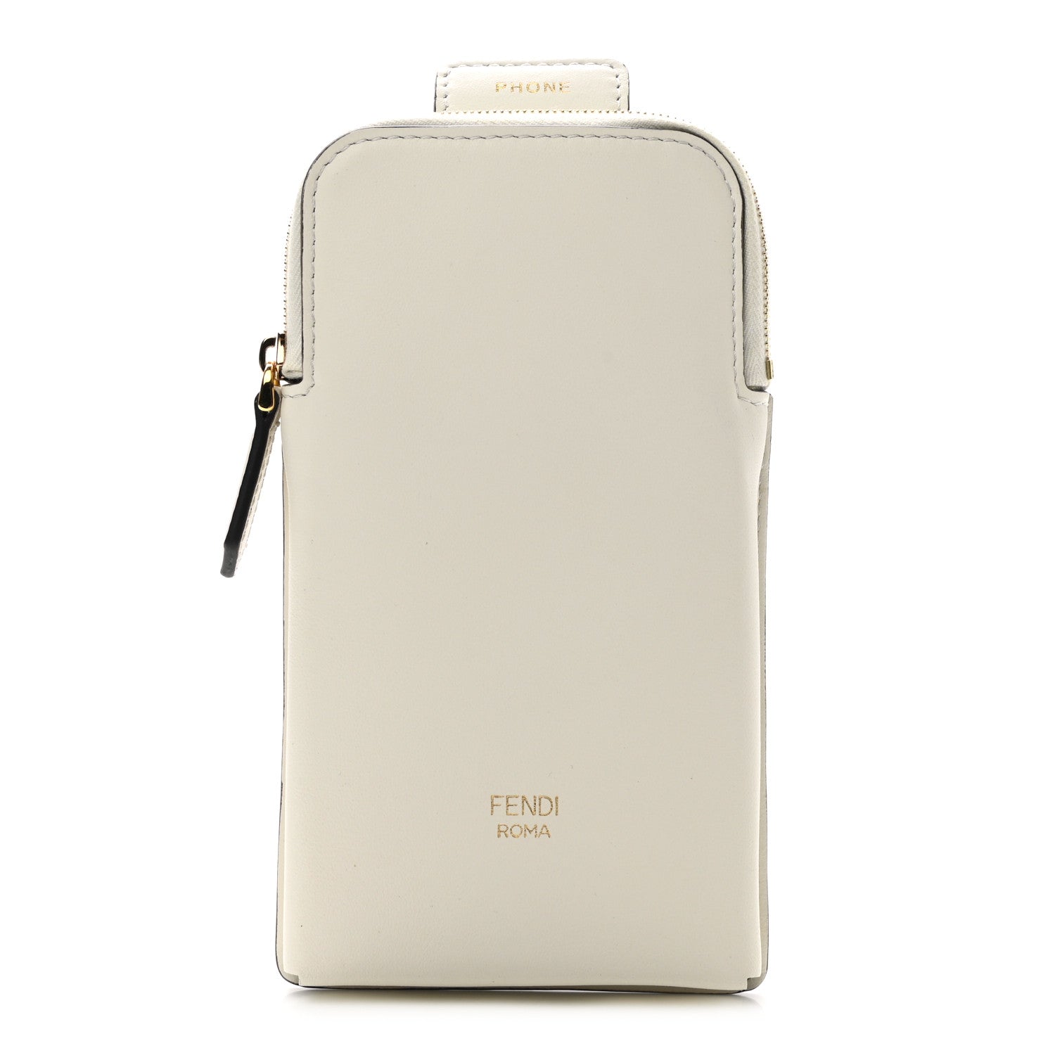 Fendi Vitello Grace Cell Pocket Strap You White 1 of 9