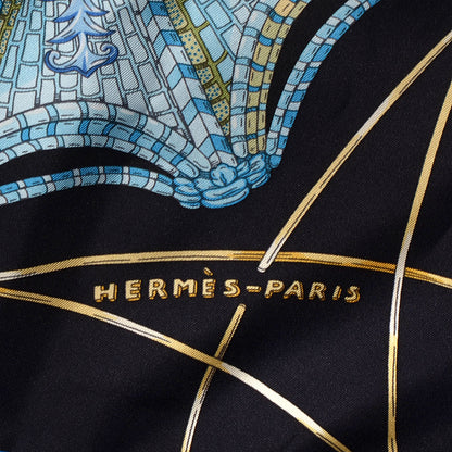 Hermes Silk Les Domes Celestes Scarf 90 4 of 7
