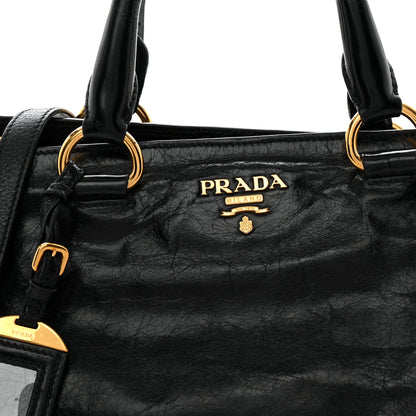 Prada Vitello Shine Shopping Satchel Black 8 of 11