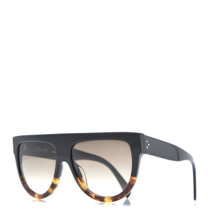 Celine Shadow Sunglasses CL 41026/S Black Havana 1 of 8