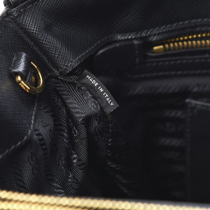 Prada Saffiano Large Galleria Double Zip Tote Black 9 of 18