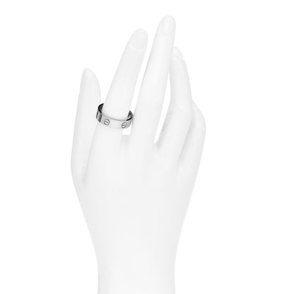 Cartier 18K White Gold 5.5mm LOVE Ring 58 8.25 2 of 4