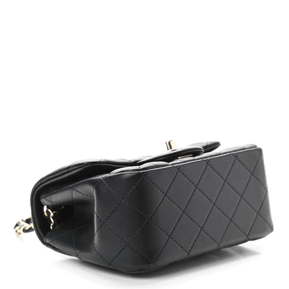 Chanel Lambskin Quilted Mini Square Flap Black 4 of 11