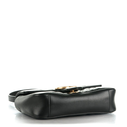 Gucci Calfskin Matelasse Mini GG Marmont Shoulder Bag Black 5 of 8