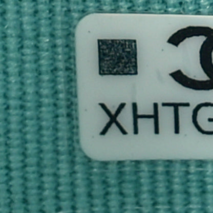 Chanel Caviar Quilted Large Gusset Zip Around Wallet Turquoise 7 of 9