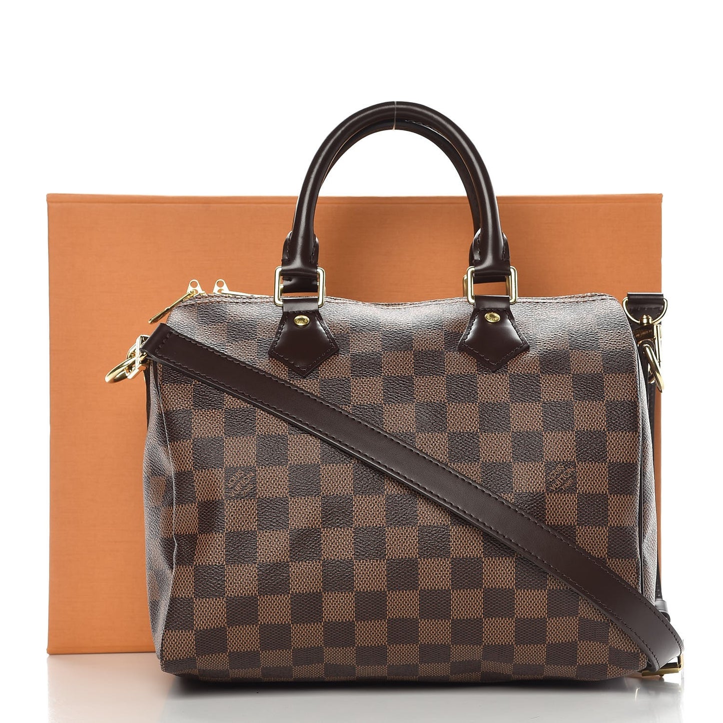 Damier Ebene Speedy Bandouliere 25