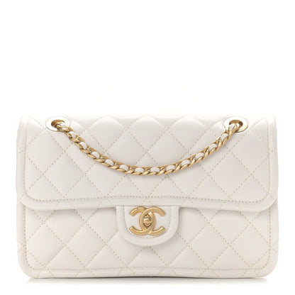 Chanel Caviar Quilted Medium Sweet Classic Flap White 1 of 10