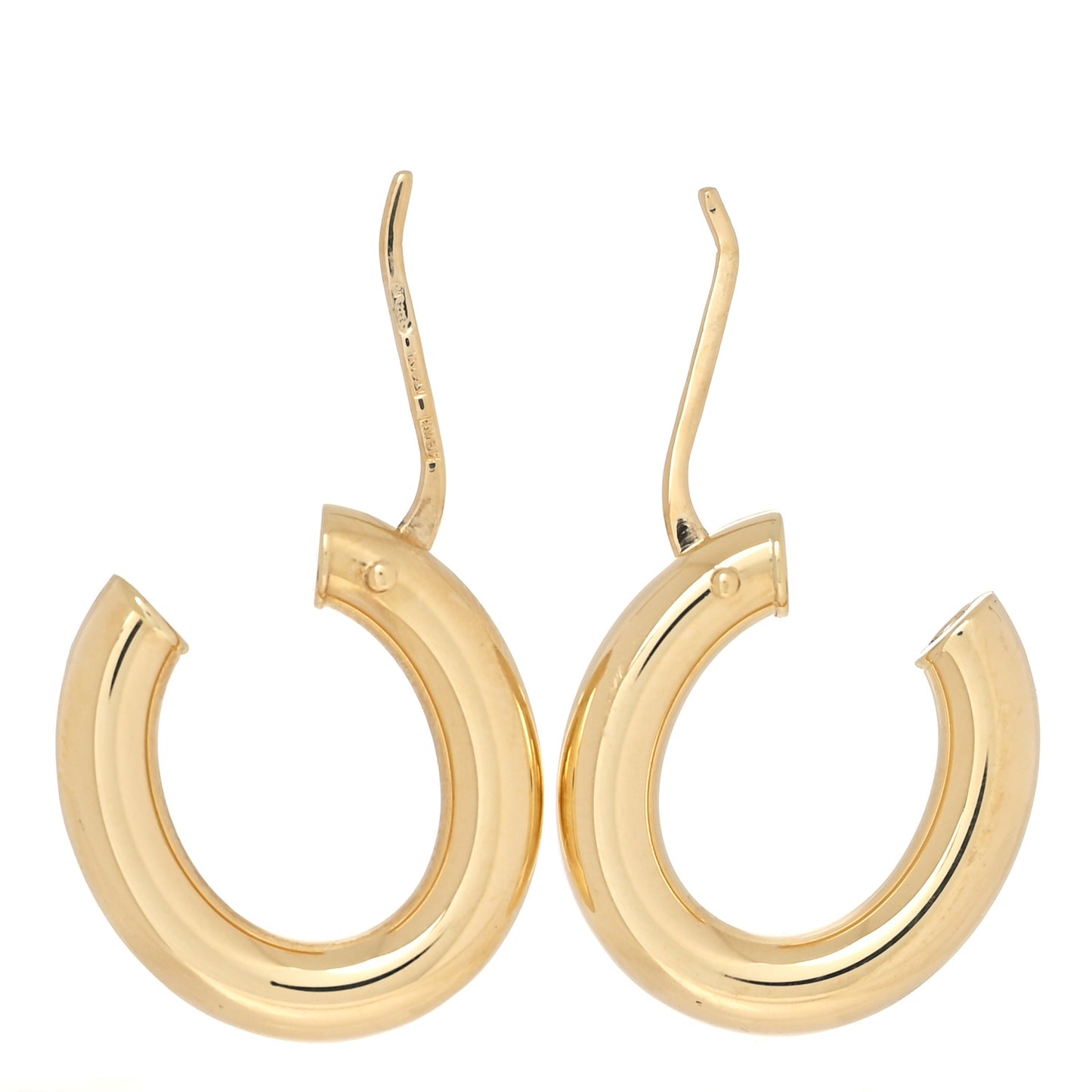 18K Yellow Gold Classics Oval Hoop Earrings