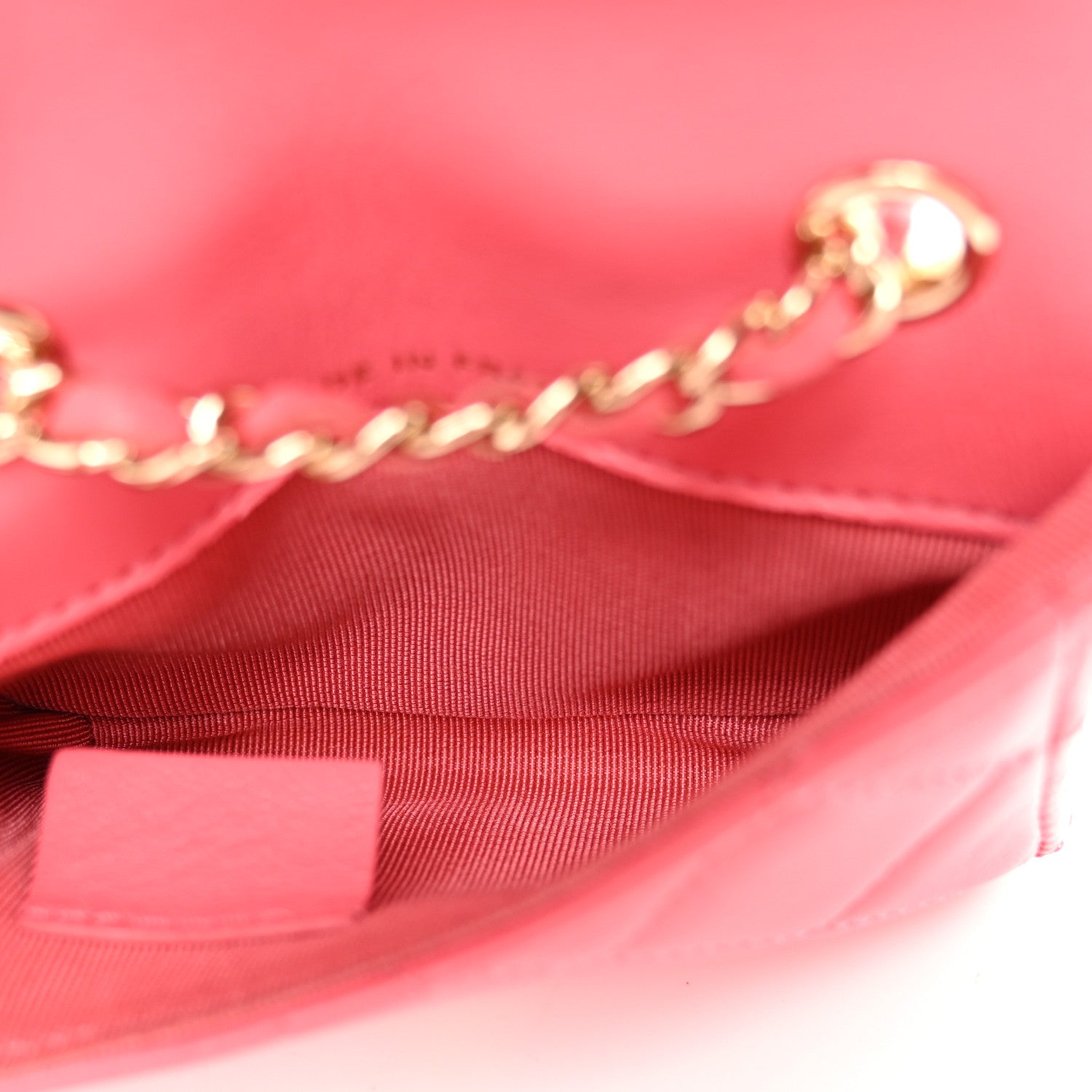 Chanel Lambskin Quilted Mini Chain Belt Bag Pink 5 of 11