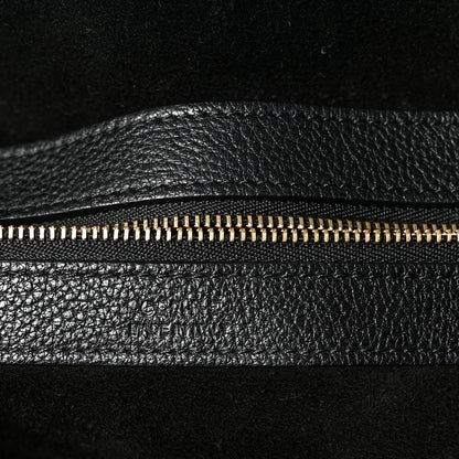 Celine Soft Grained Calfskin Medium Belt Cabas Phantom Black 7 of 13