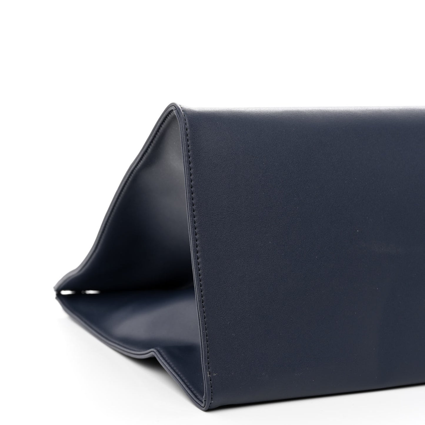 Vegan Leather Large Shopping Bag Navy