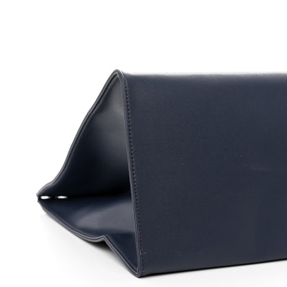 Telfar Vegan Leather Large Shopping Bag Navy 10 of 11