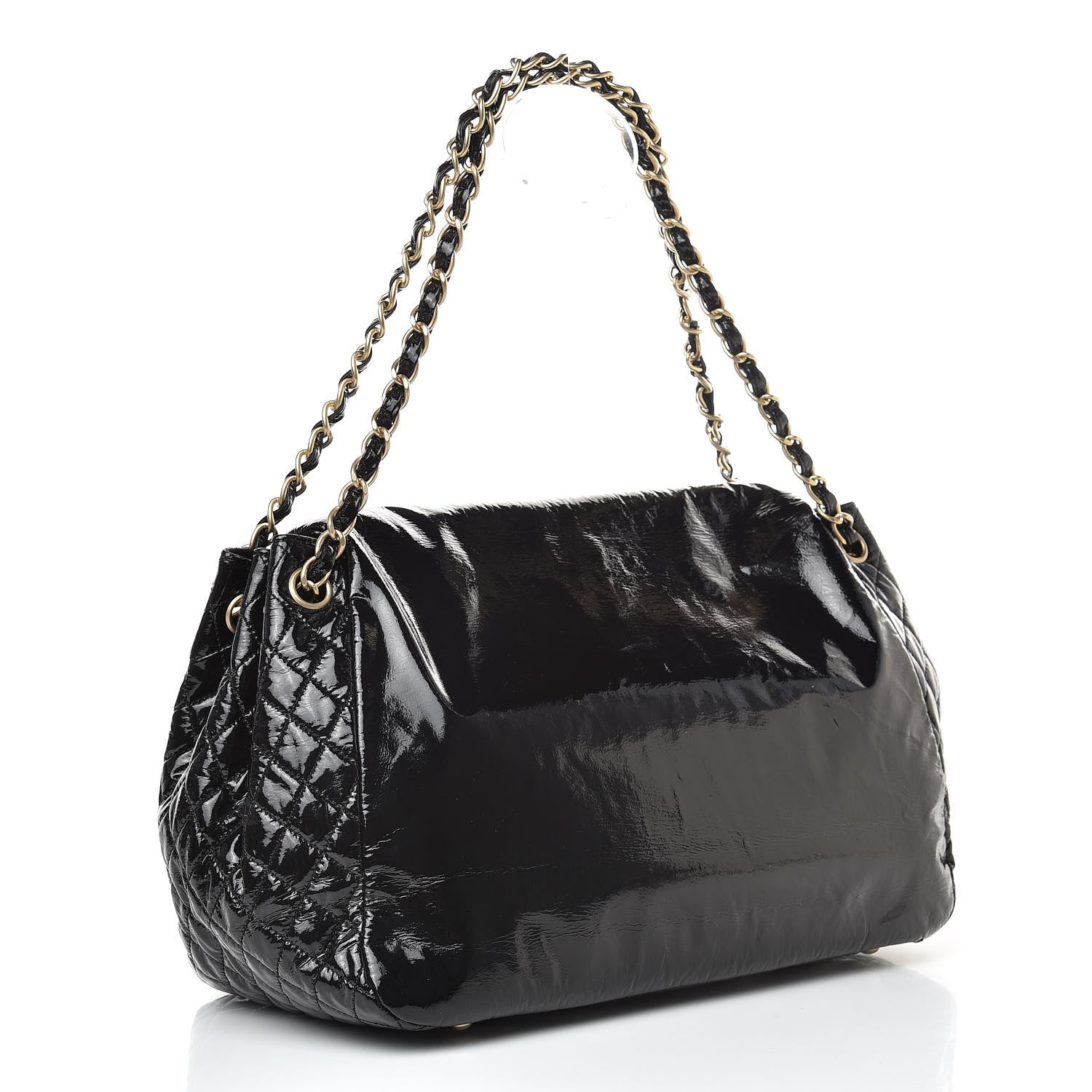 Chanel Vinyl XL Rock and Chain Flap Black 3 of 10