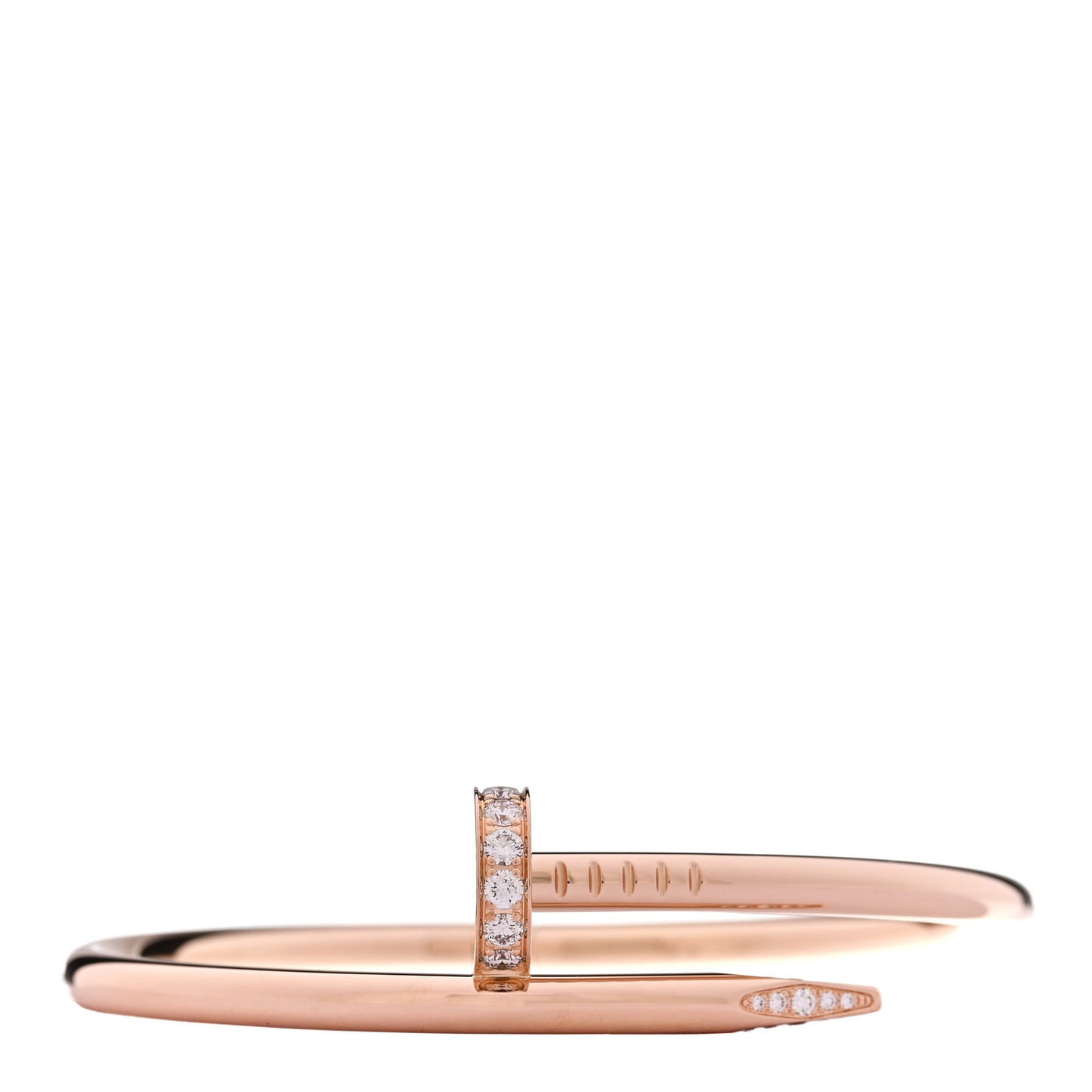 18K Pink Gold Diamond Juste Un Clou Bracelet 15