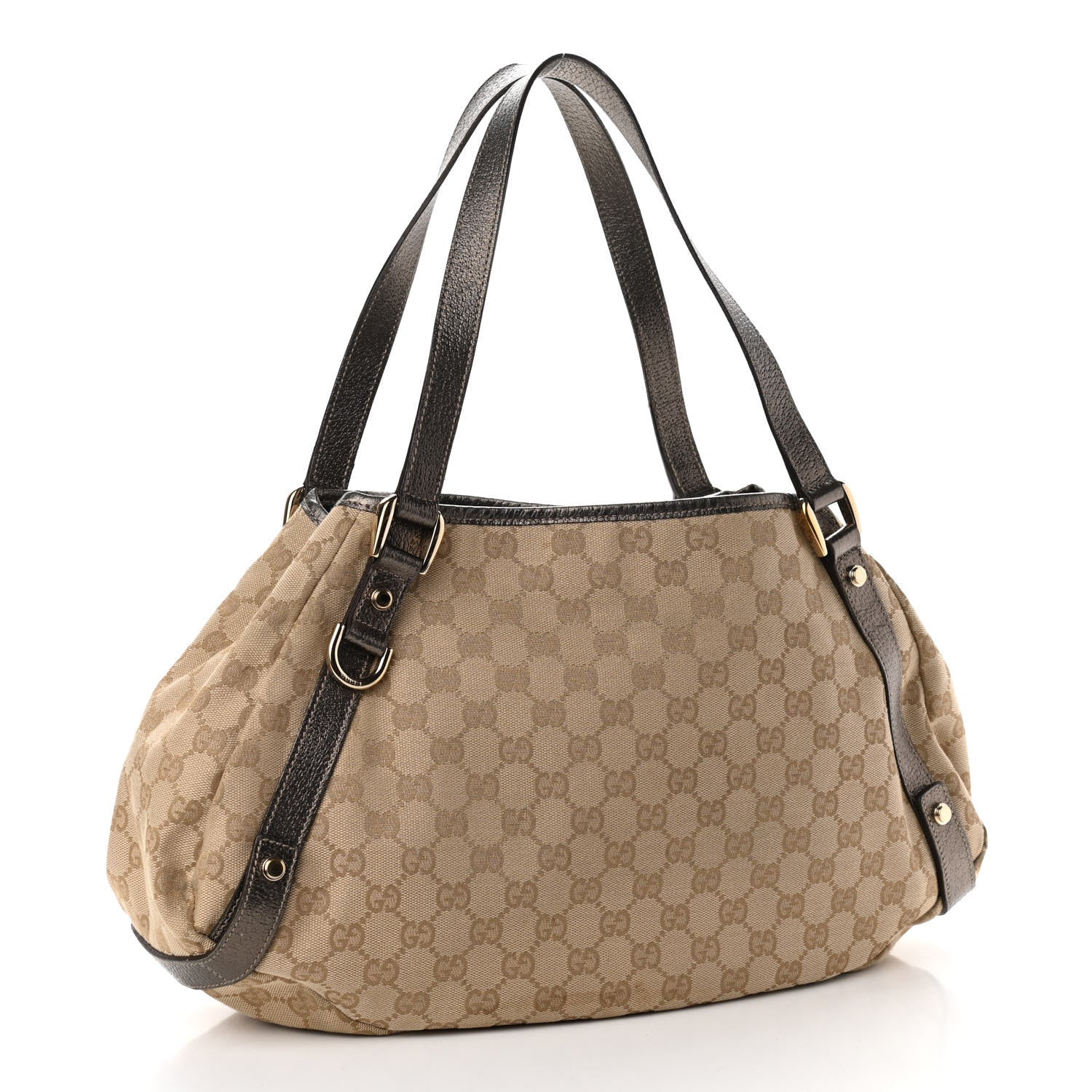 Gucci Monogram Medium Abbey Shoulder Bag Pewter 2 of 11
