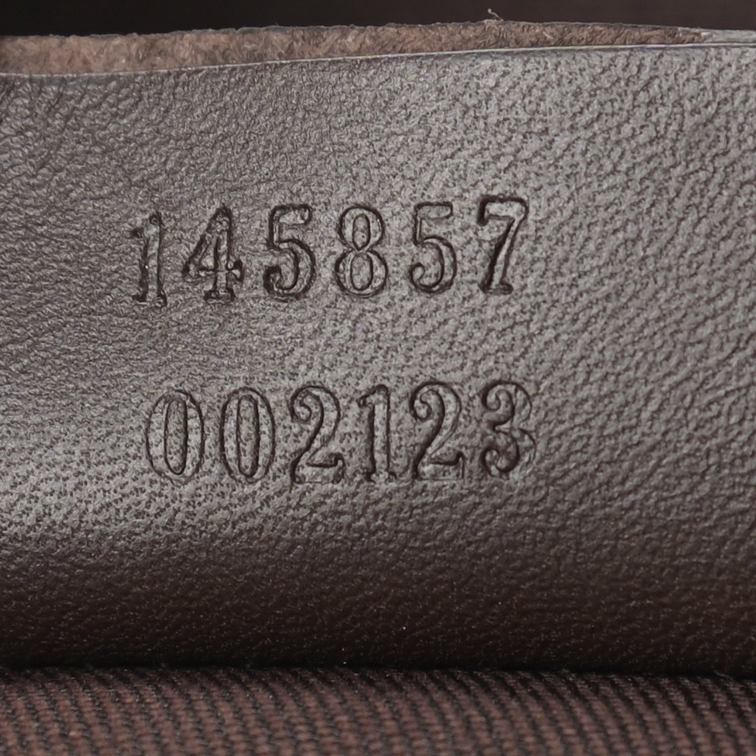 Gucci Monogram Calfskin Perforated Medium Flat Messenger Bag Dark Brown 7 of 16