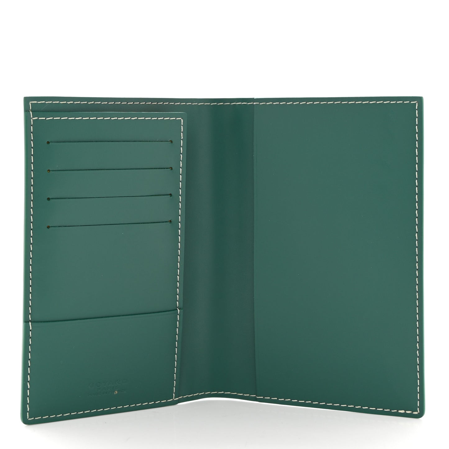 Goyardine Passport Wallet Green
