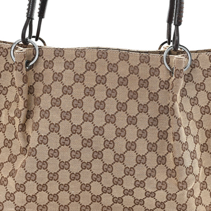 Gucci Monogram Large Bucket Tote Dark Brown 8 of 10