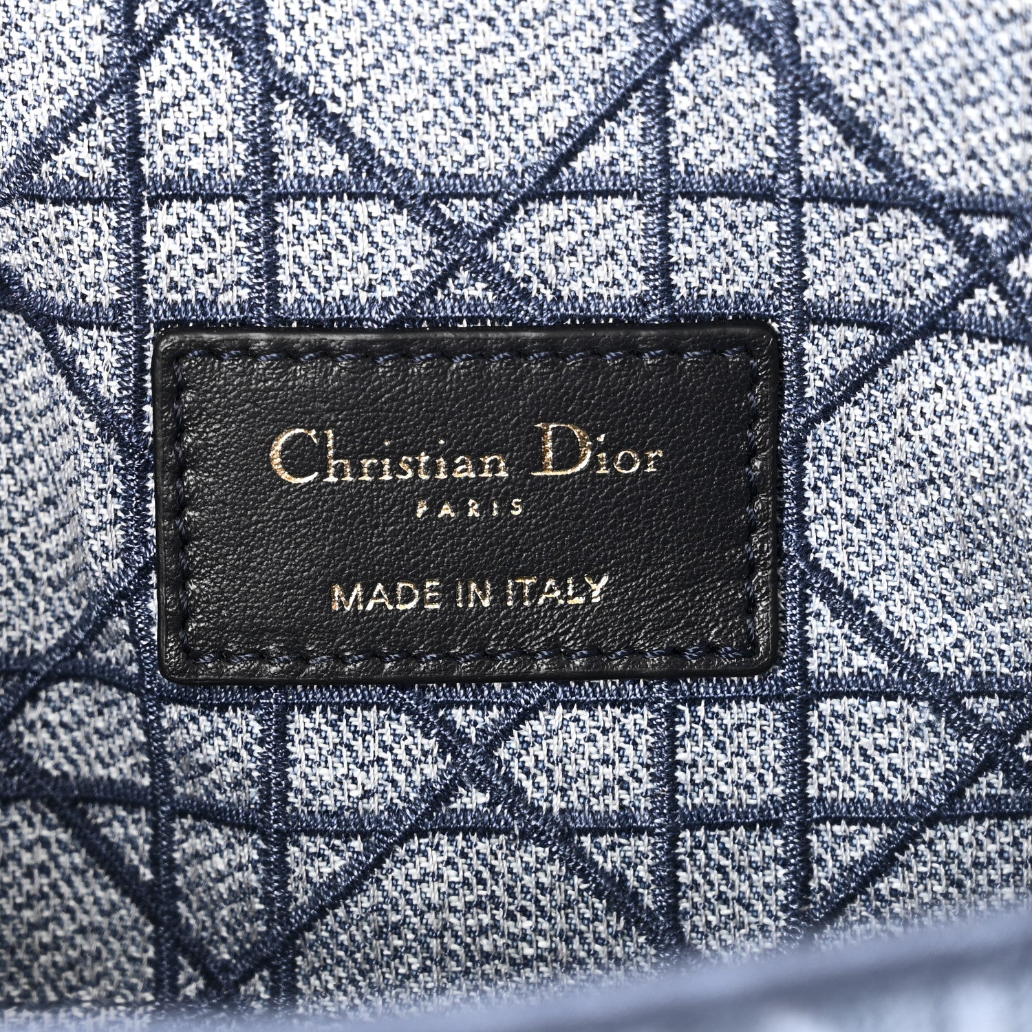 Christian Dior Denim Cannage Small Caro Bag Blue 6 of 9