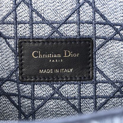Christian Dior Denim Cannage Small Caro Bag Blue 6 of 9
