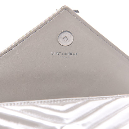 Saint Laurent Patent Chevron Classic Monogram Baby Chain Bag 8 of 14