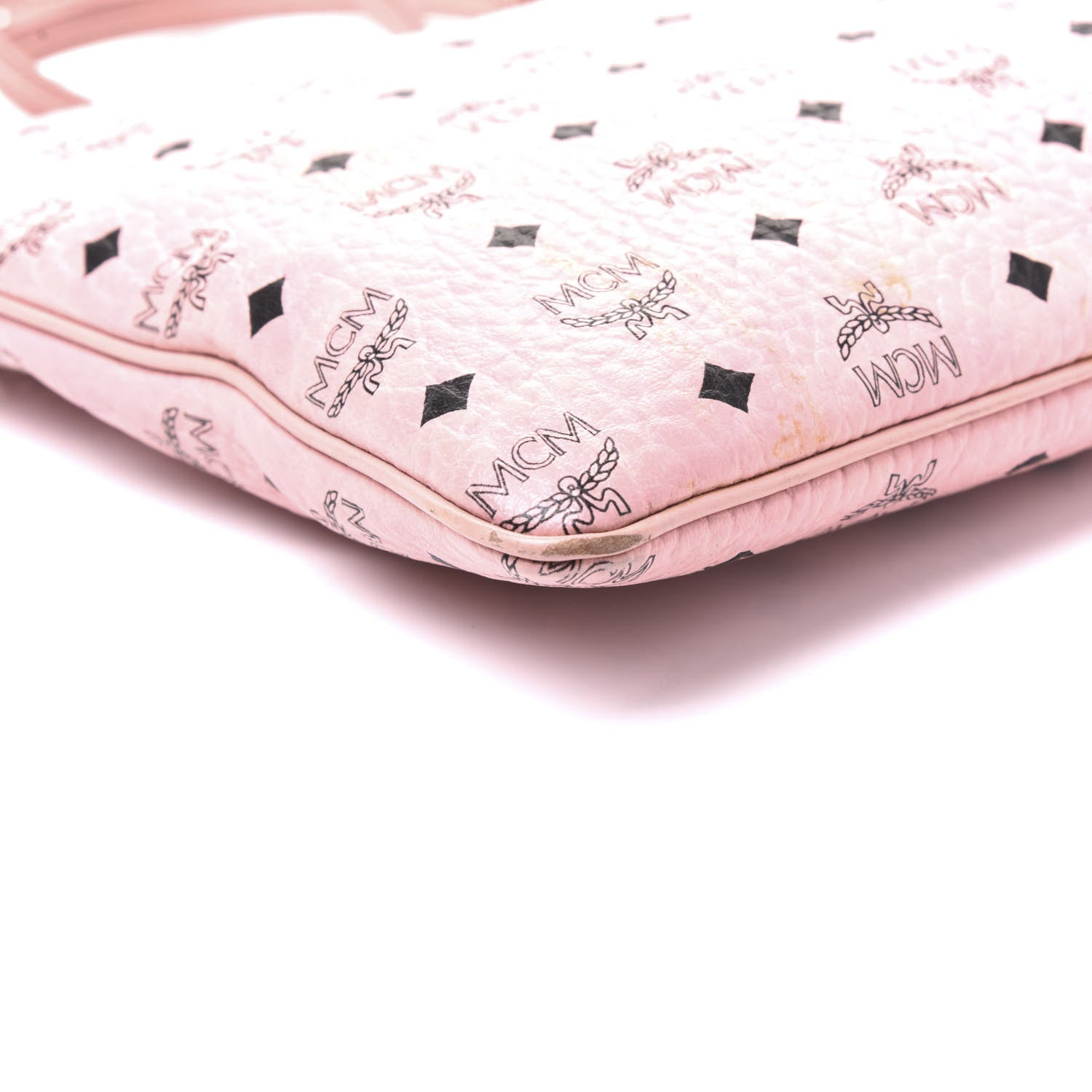 MCM Visetos Medium Crossbody Pouch Soft Pink 5 of 8