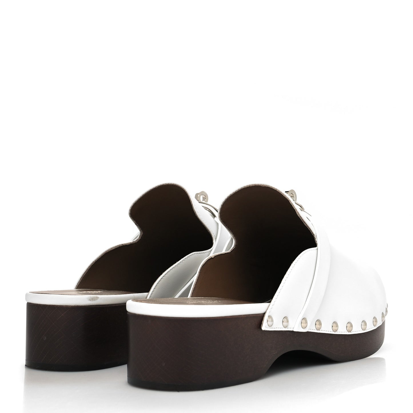 Calfskin Carlotta Mules 41 White