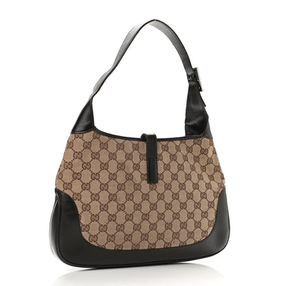 Gucci Monogram Web Jackie O Hobo Dark Brown 3 of 13